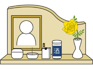 イラスト素材：手元供養
