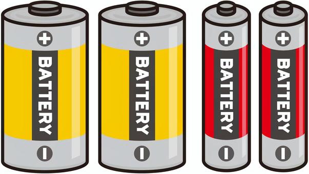 単4電池イラスト写真