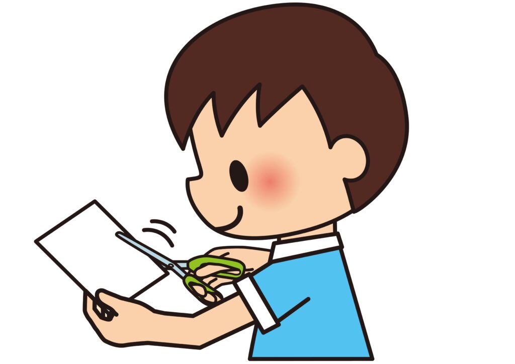 イラスト素材：切る ハサミ